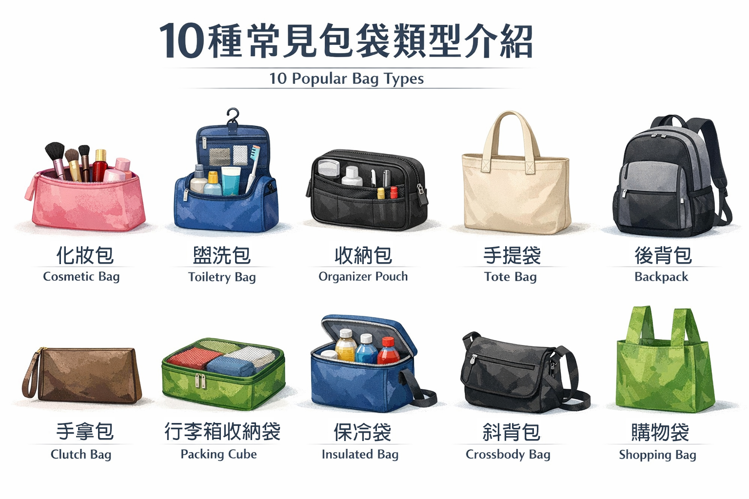 10種常見包